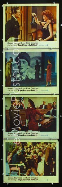 5g298 TOP SECRET AFFAIR 4 LCs '57 Susan Hayward tames toughest General Kirk Douglas!
