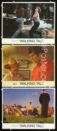 5g966 WALKING TALL 3 LCs '73 Joe Don Baker as Buford Pusser, classic!