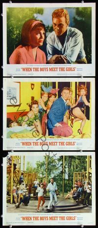 5g971 WHEN THE BOYS MEET THE GIRLS 3 LCs '65 Connie Francis & Harve Presnell, rock 'n' roll musical!