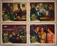 5g316 WHISTLE STOP 4 LCs '46 George Raft in action & w/beautiful Ava Gardner!