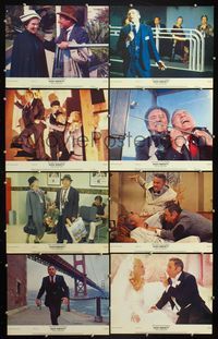 5h262 HIGH ANXIETY 8 color 11x14 stills '77 Mel Brooks, Hitchcock spoof, a Psycho-Comedy!