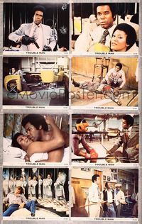5h573 TROUBLE MAN 8 color 11x14 stills '72 Robert Hooks is one cat who plays like an army!