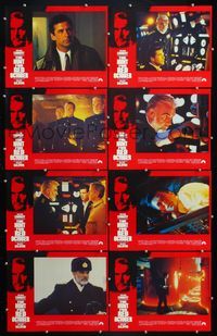 5h292 HUNT FOR RED OCTOBER 8 English LCs '90 Russian military submarine captain Sean Connery!