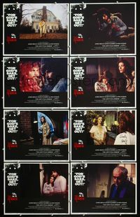 5h015 AMITYVILLE HORROR 8 signed LCs '79 by Samuel Z. Arkoff, AIP, for God's sake get out!