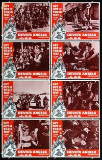 5h119 DEVIL'S ANGELS 8 LCs '67 AIP, Roger Corman, their god is violence, lust the law they live by!