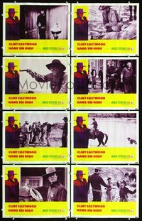 5h241 HANG 'EM HIGH 8 LCs '68 Clint Eastwood, they hung the wrong man and didn't finish the job!
