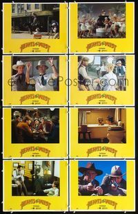 5h255 HEARTS OF THE WEST 8 LCs '75 Hollywood cowboy Jeff Bridges, Andy Griffith, Alan Arkin!