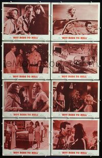 5h271 HOT RODS TO HELL 8 LCs '67 Dana Andrews, Jeanne Crain, Hotter than Hell's Angels!
