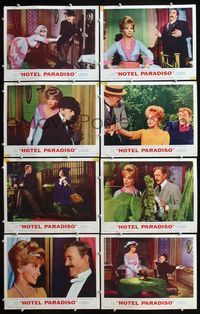 5h275 HOTEL PARADISO 8 LCs '66 many images of Alec Guinness & sexy Gina Lollobrigida!