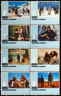 5h315 JEREMIAH JOHNSON 8 LCs '72 mountain man Robert Redford, directed by Sydney Pollack!
