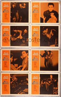 5h321 KING CREOLE 8 LCs '58 Michael Curtiz directed, Elvis Presley w/guitar, Carolyn Jones!