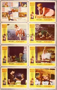 5h407 NIGHT HEAVEN FELL 8 LCs '58 Bardot makes And God Created Woman seem like a nursery tale!