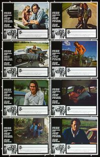 5h586 TWO-LANE BLACKTOP 8 LCs '71 James Taylor is the driver, Warren Oates is GTO, Laurie Bird!