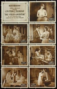 5h589 VEILED ADVENTURE 8 LCs '19 Walter Edwards directed early silent, Constance Talmadge!