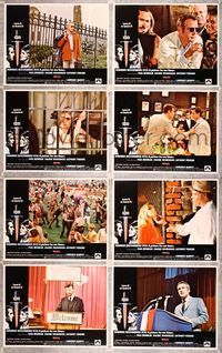 5h612 WUSA 8 LCs '70 Paul Newman, Joanne Woodward, Anthony Perkins, cool microphone art!