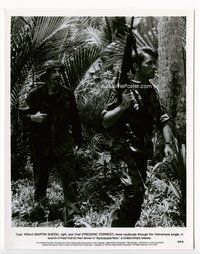 5j032 APOCALYPSE NOW 8x10.25 still '79 Martin Sheen escorted in jungle by Frederic Forrest!