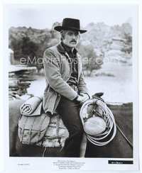 5j087 BUTCH CASSIDY & THE SUNDANCE KID 8x10 still '69 close portrait of Robert Redford on horse!