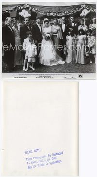 5j195 GODFATHER 8x9.75 still '72 Marlon Brando & entire family minus Pacino in wedding portrait!