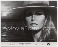 5j251 HANNIE CAULDER 8x10 still '72 sexiest cowgirl Raquel Welch superimposed over ocean sunset!