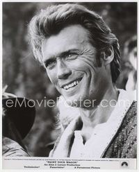 5j448 PAINT YOUR WAGON 8x10 still '69 head & shoulders close up of smiling Clint Eastwood!