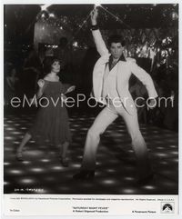 5j514 SATURDAY NIGHT FEVER 8x10 still '77 most classic image of disco dancer John Travolta!