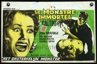 5k487 CALTIKI THE IMMORTAL MONSTER Belgian '59 Caltiki - il monstro immortale, screaming woman art!