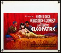 5k490 CLEOPATRA Belgian '64 Elizabeth Taylor, Richard Burton, Rex Harrison, Howard Terpning art!