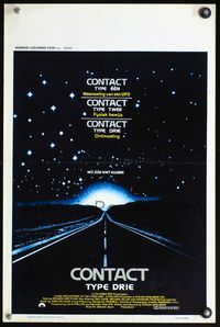 5k491 CLOSE ENCOUNTERS OF THE THIRD KIND Belgian '77 Steven Spielberg sci-fi classic!