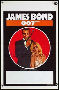 5k521 JAMES BOND 007 FILM FESTIVAL Belgian '75 Sean Connery w/sexiest girl & gun!