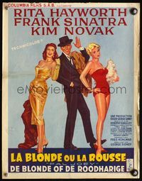5k532 PAL JOEY Belgian '57 art of Frank Sinatra with sexy Rita Hayworth & Kim Novak!