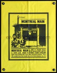 5k123 MONTREAL MAIN Canadian 1sh '74 Allan Bozo Moyle, cool different design of storefront in city!