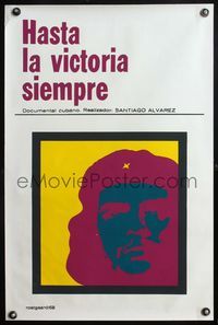 5k189 HASTA LA VICTORIA SIEMPRE Cuban '68 cool Rostgaard artwork of Che Guevara!