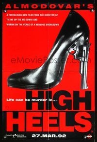 5k409 HIGH HEELS advance English double crown '91 Pedro Almodovar's Tacones lejanos, revolver heels!