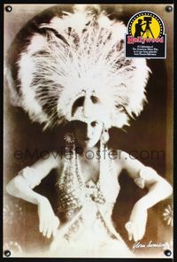 5k412 HOLLYWOOD Gloria Swanson English double crown '80 image of Swanson in wild outfit!
