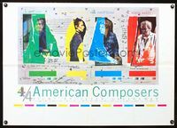 5k439 FOUR AMERICAN COMPOSERS English '83 John Cage, Meredith Monk, Philip Glass, Robert Ashley!