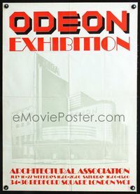 5k448 ODEON EXHIBITION English '80s cool theatre facade, architectural exhibit!