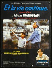 5k274 LIFE, & NOTHING MORE French 23x32 '91 Abbas Kiarostami earthquake aftermath documentary!