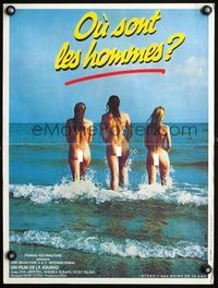 5k304 LA CALIENTE NINA JULIETA French 16x21 '81 sexy naked girls on beach image!