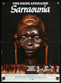 5k319 SARRAOUNIA French 15x21 '86 African revolutionary war thriller, cool Philippe photos!