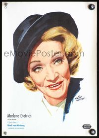 5k245 JUDGMENT AT NUREMBERG German '61 Stanley Kramer directed, Goetze art of Marlene Dietrich!