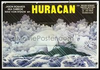 5k173 HURRICANE Italy/Span 1sh '79 Jan Troell directed, great Don Barry art of sexy storm!