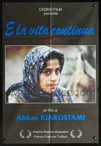 5k157 LIFE, & NOTHING MORE Italian 1sh '91 Abbas Kiarostami earthquake aftermath documentary!