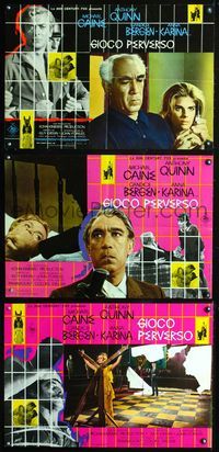 5k161 MAGUS 3 Italian photobustas '69 Michael Caine, Anthony Quinn, Candice Bergen, Anna Karina!