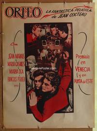 5k098 ORPHEUS Mexican poster '49 Jean Cocteau's Orphee, Jean Marais!