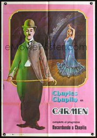 5k333 BURLESQUE ON CARMEN Spanish R76 different art of Charles Chaplin by Mauro!