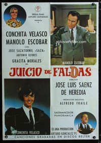 5k351 JUICIO DE FALDAS Spanish R75 Conchita Velasco, Manolo Escobar & Jose Sazatornil!