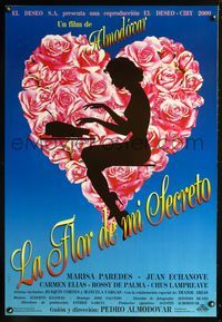 5k341 FLOWER OF MY SECRET Spanish '95 La Flor de mi secreto, Pedro Almodovar, sexy silhouette art!