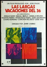 5k359 LONG VACATIONS OF 36 Spanish '76 Las largas vacaciones del 36, Mieto art of men w/guns!