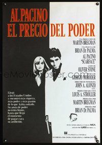 5k378 SCARFACE Spanish '83 Al Pacino as Tony Montana, Michelle Pfeiffer, Brian De Palma!