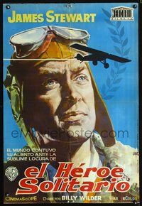 5k384 SPIRIT OF ST. LOUIS Spanish '61 Jano art of James Stewart as aviator Charles Lindbergh!